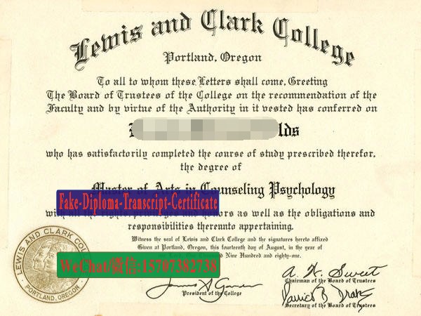 Fake Lewis Clark College Diploma Degree