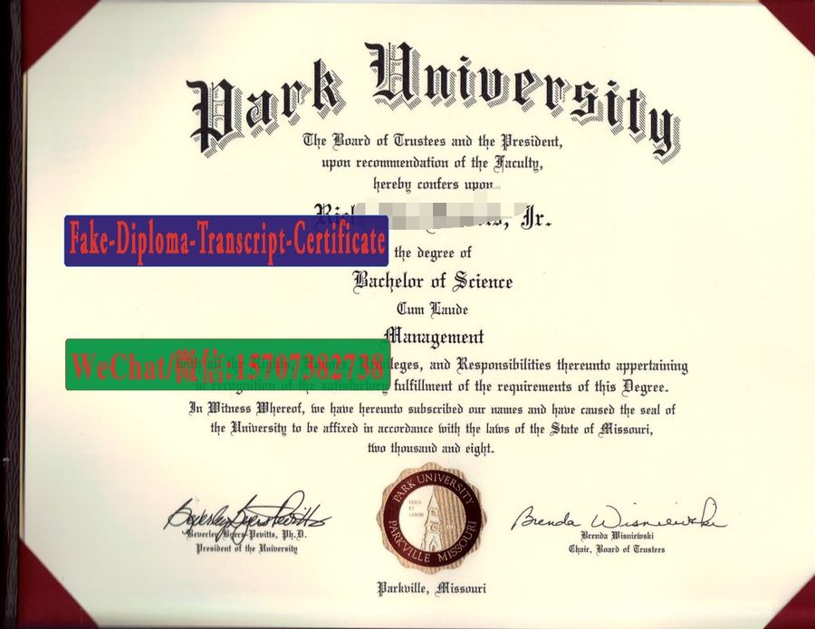 Fake Park University Diploma Degree