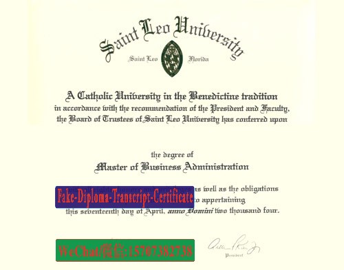 Fake Saint Leo University Diploma Degree