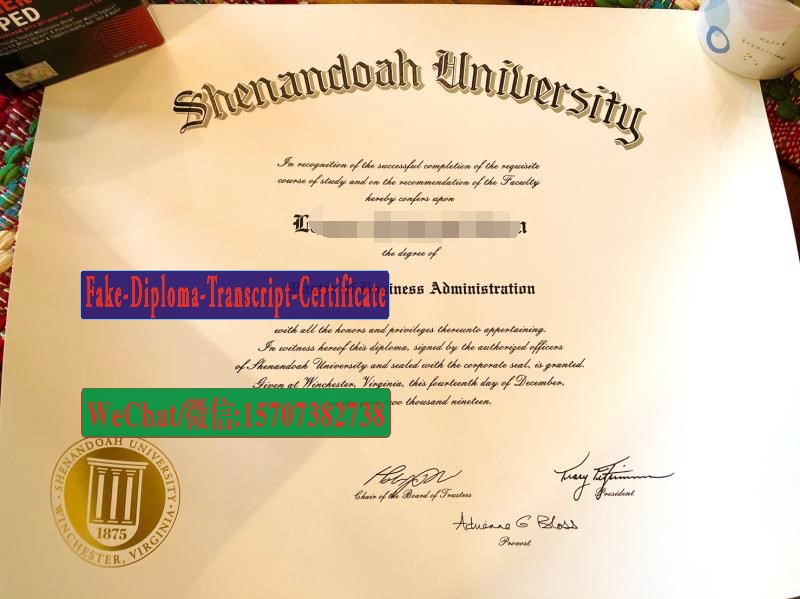 Fake Shenandoah University Diploma Degree