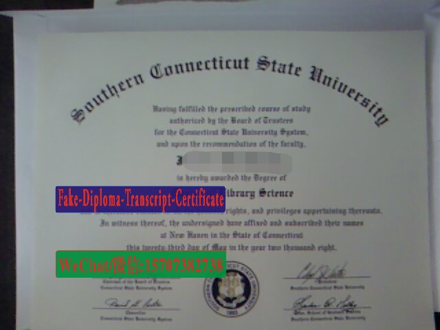 Fake Southern Connecticut State University Diploma Degree