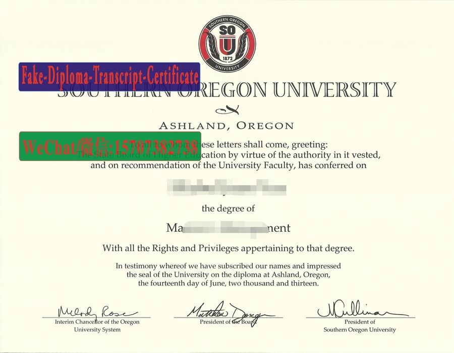 Fake Southern Oregon University Diploma Makers