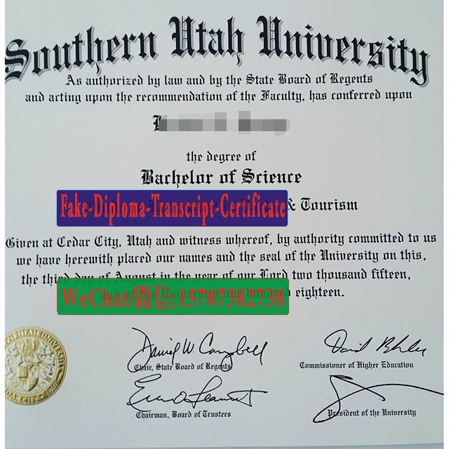 Fake Southern Utah University Diploma Makers