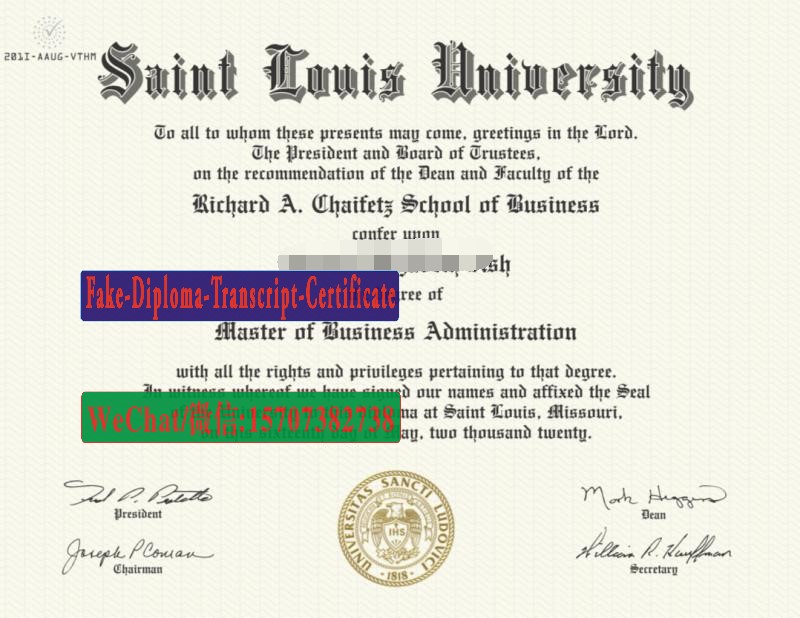 Fake St. Louis University Diploma Makers