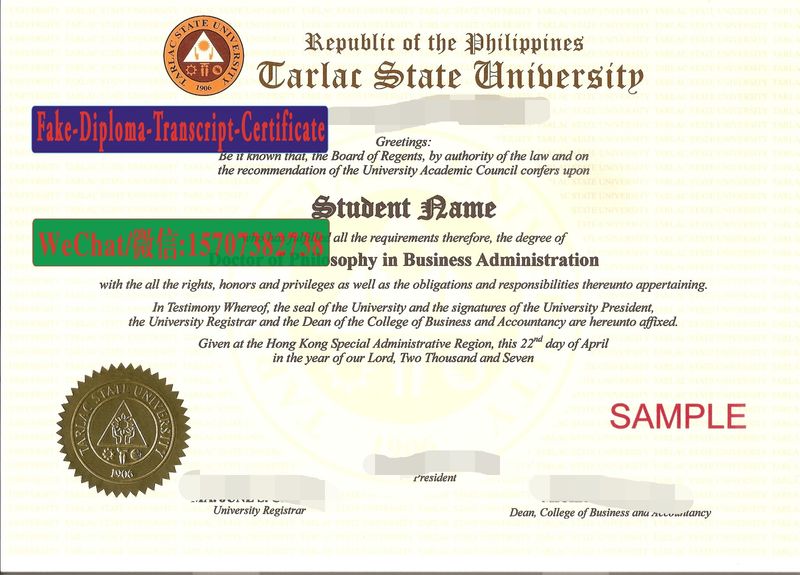 Fake Tarra State University Diploma Transcript