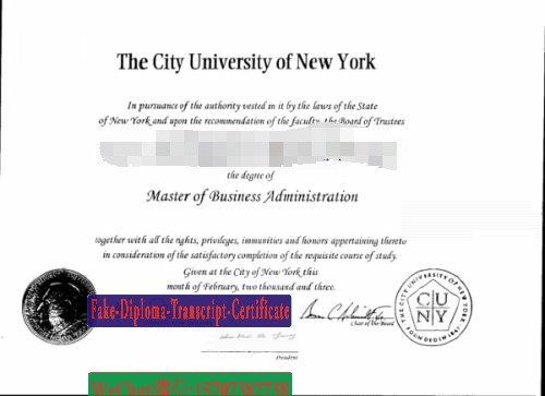 Fake The City University of New York CUNY Diploma Makers