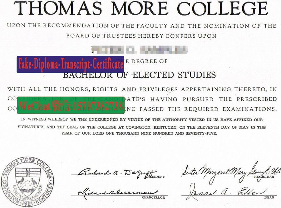 Fake Thomas More College Diploma Makers