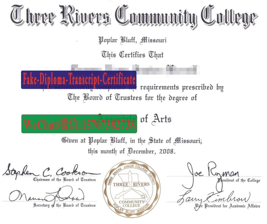 Fake Three Rivers Community College Diploma Makers