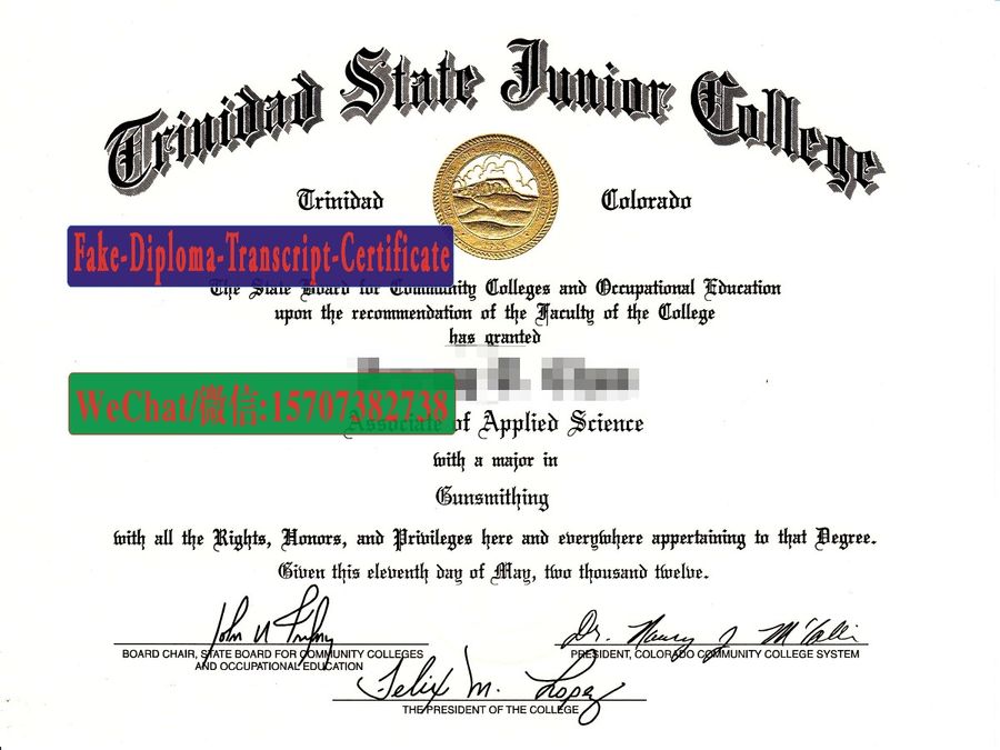 Fake Trinidad State Junior College Diploma Makers