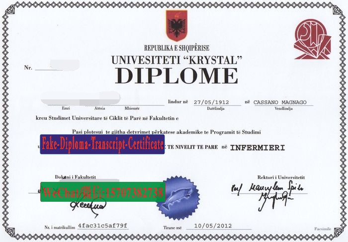 Fake Universiteti Kristal Diploma Transcript