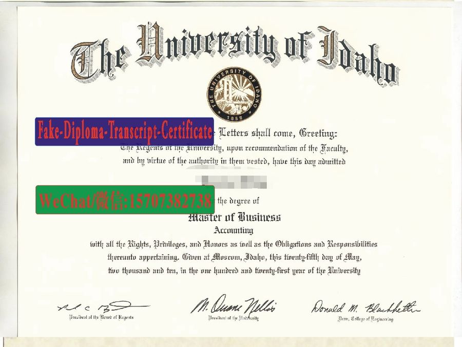 Fake University of Idaho Diploma Makers