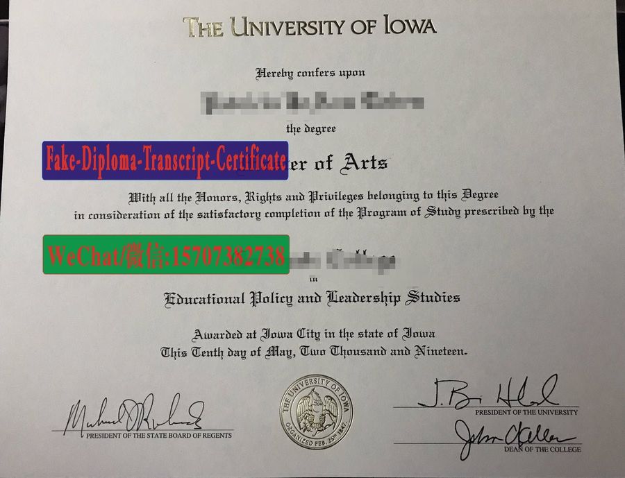 Fake University of Iowa Diploma Makers