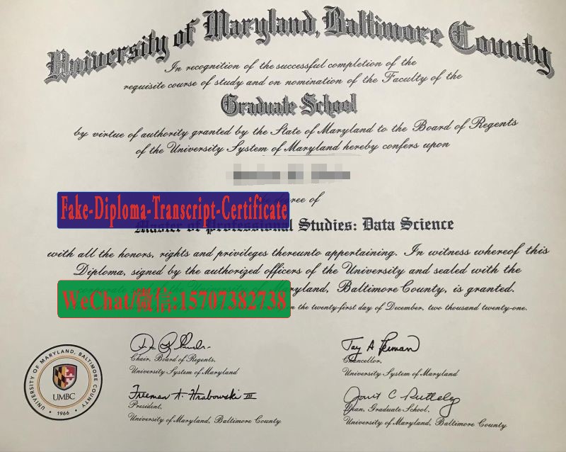 Fake University of Maryland Baltimore County Diploma Makers