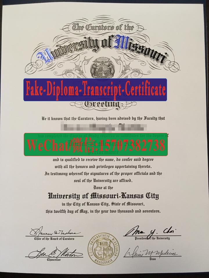 Fake University of Missouri Kansas City Diploma Makers