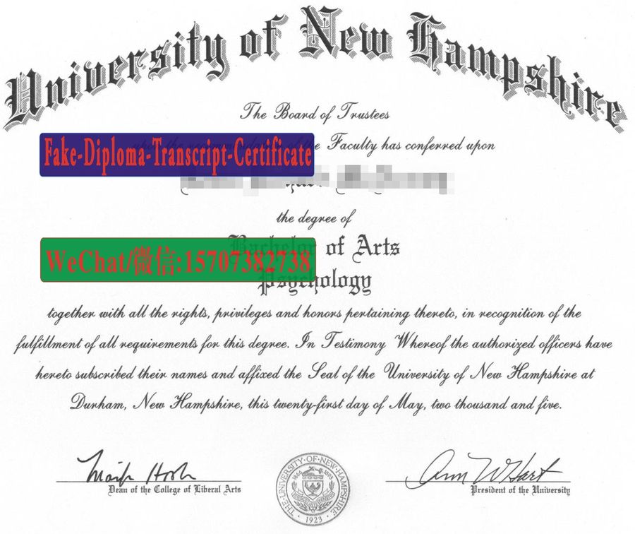 Fake University of New Hampshire Diploma Makers