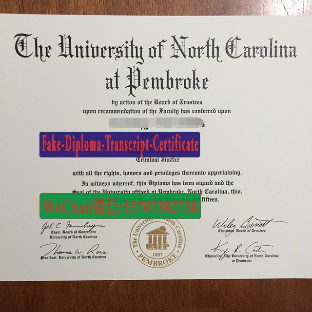 Fake University of North Carolina at Pembroke Diploma Makers