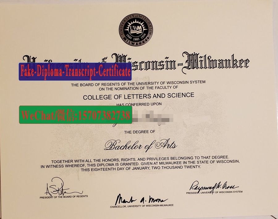 Fake University of Wisconsin Milwaukee Diploma Makers