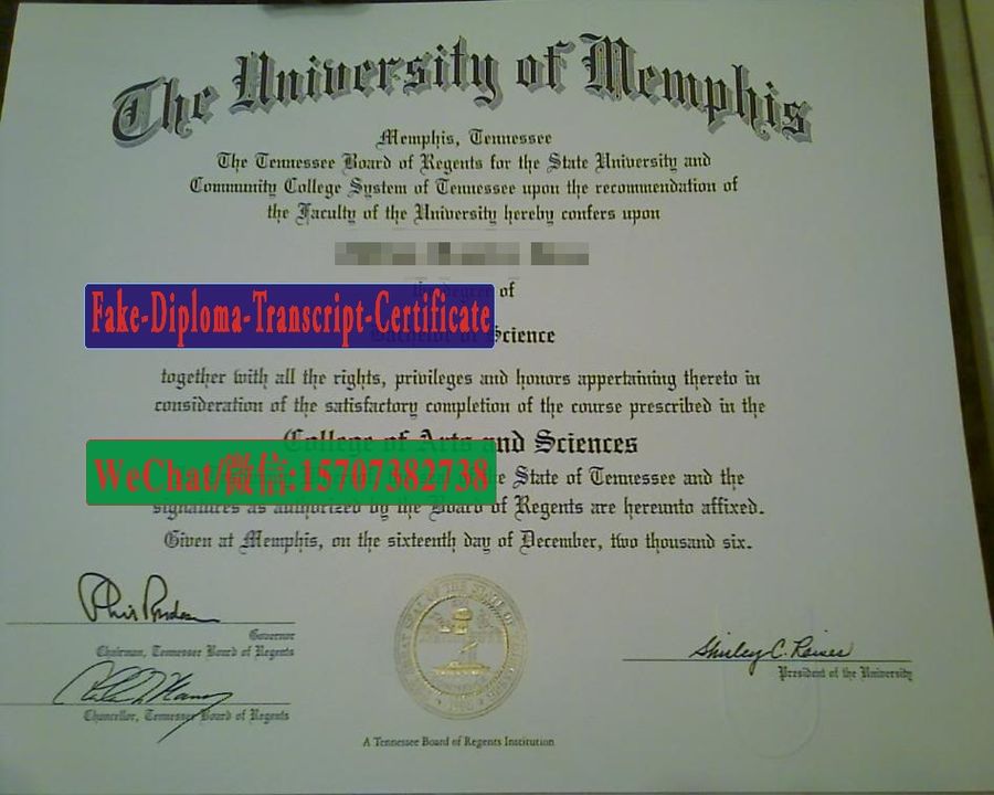 Fake University of memphis Diploma Makers