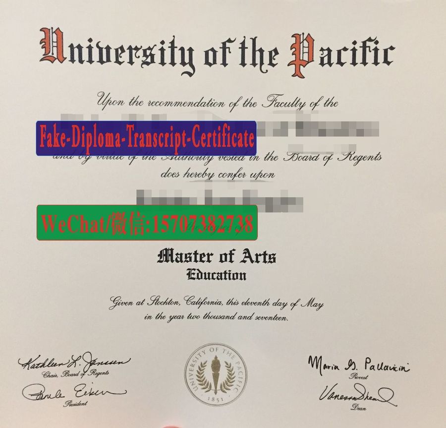 Fake University of the Pacific Diploma Makers