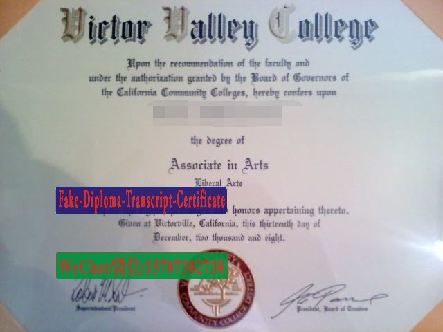 Fake Victor Valley College Diploma Makers