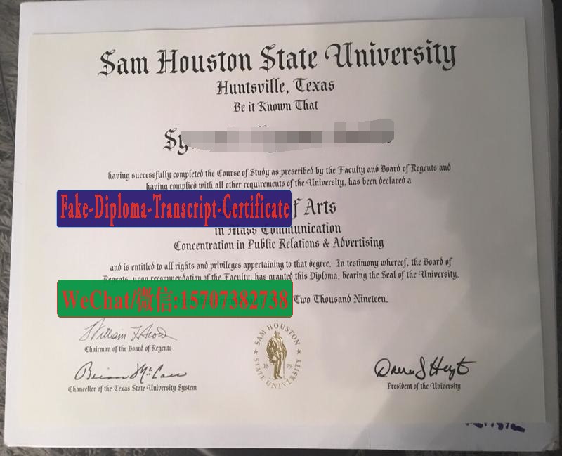 Fake sam houston state University Diploma Degree