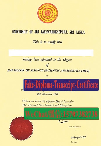 Fake university of sri jayawardenapurasri lanka Diploma Transcript