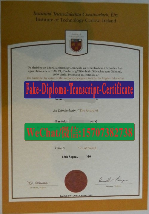 Institute of Technology Carlow Diploma Original Sample