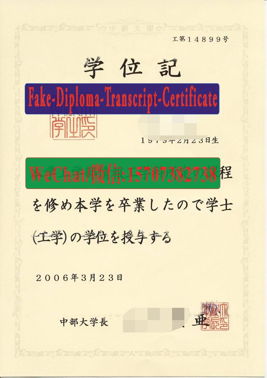 Joongbu University Diploma Certificate