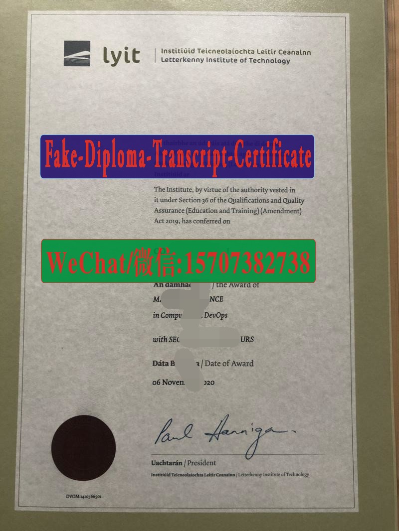 Letterkenny Institute of Technology Diploma Original Sample