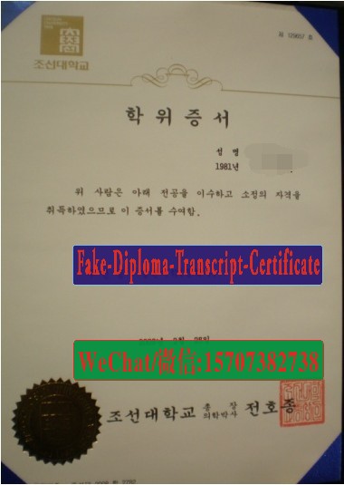 Make fake Chosun University Diploma