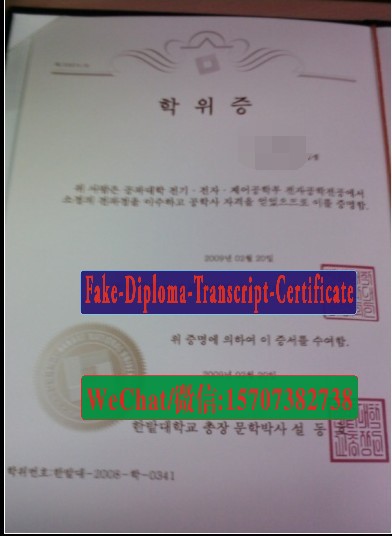 Make fake Hanbat National University Diploma