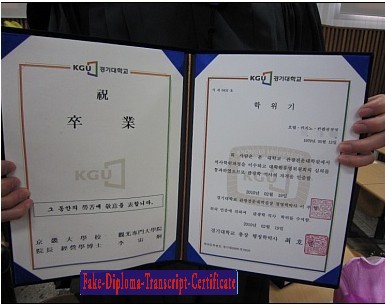 Make fake Kyonggi University Diploma