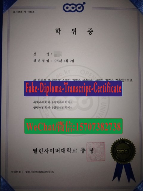 Make fake Open Cyber University Diploma