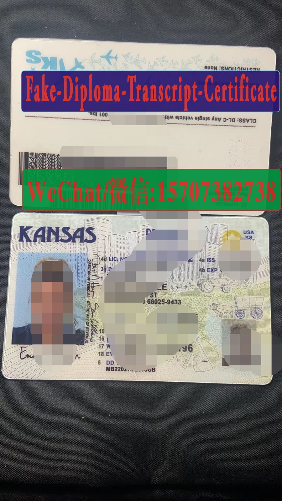 Order Fake Kansas drivers license