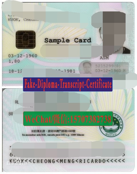 Order Fake Macau ID card