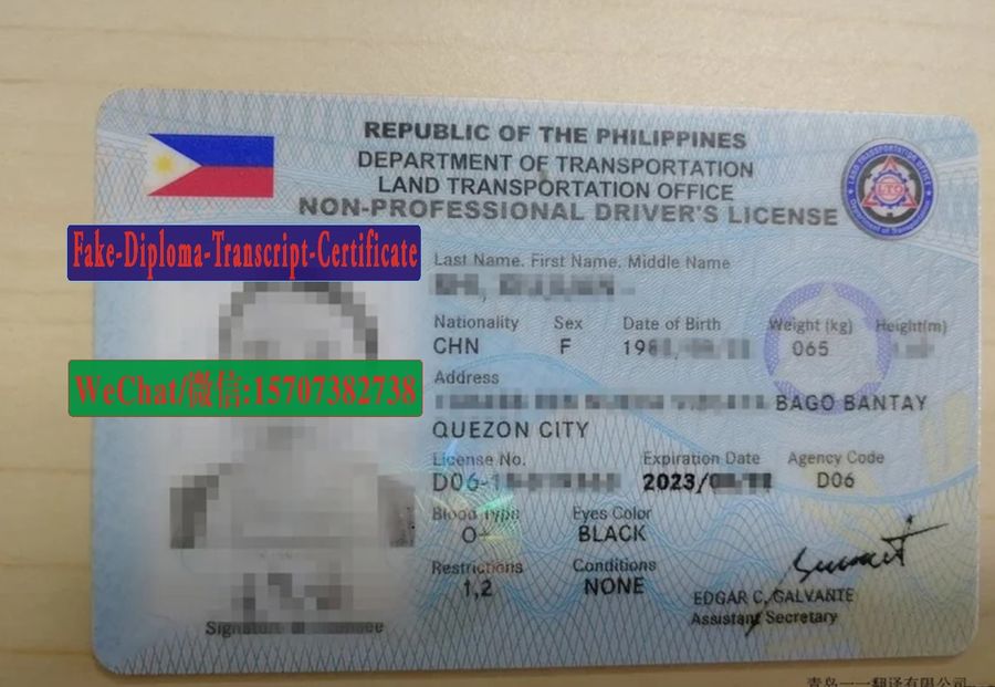 Order Fake Philippine Drivers License