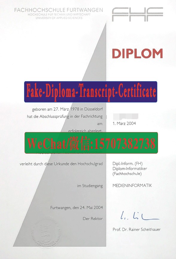 Order Fakes Fachhochschule Furtwangen Diploma