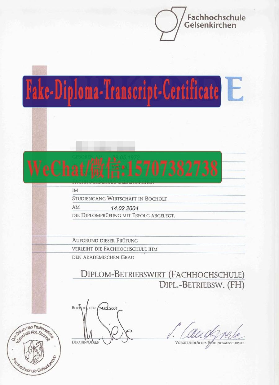 Order Fakes Fachhochschule Gelsenkirchen Diploma