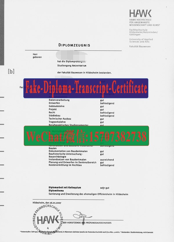 Order Fakes Fachhochschule Hildesheim Holzminden Gottingen Diploma