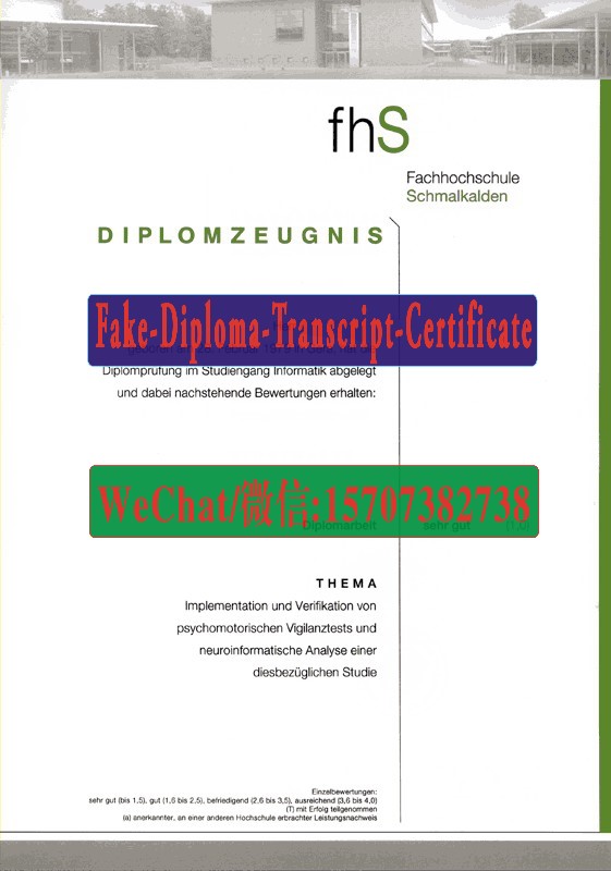 Order Fakes Fachhochschule Schmalkalden Diploma