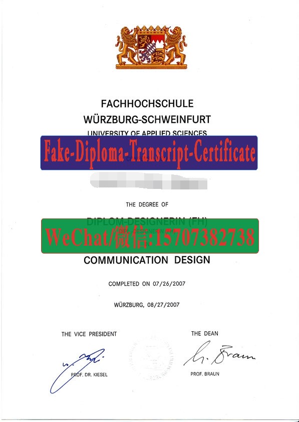 Order Fakes Fachhochschule Würzburg Schweinfurt Diploma1