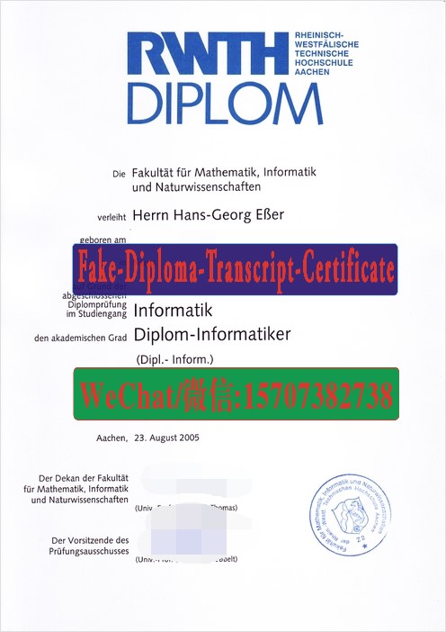 Order Fakes Rheinisch Westfaelische Technische Hochschule Aachen Diploma