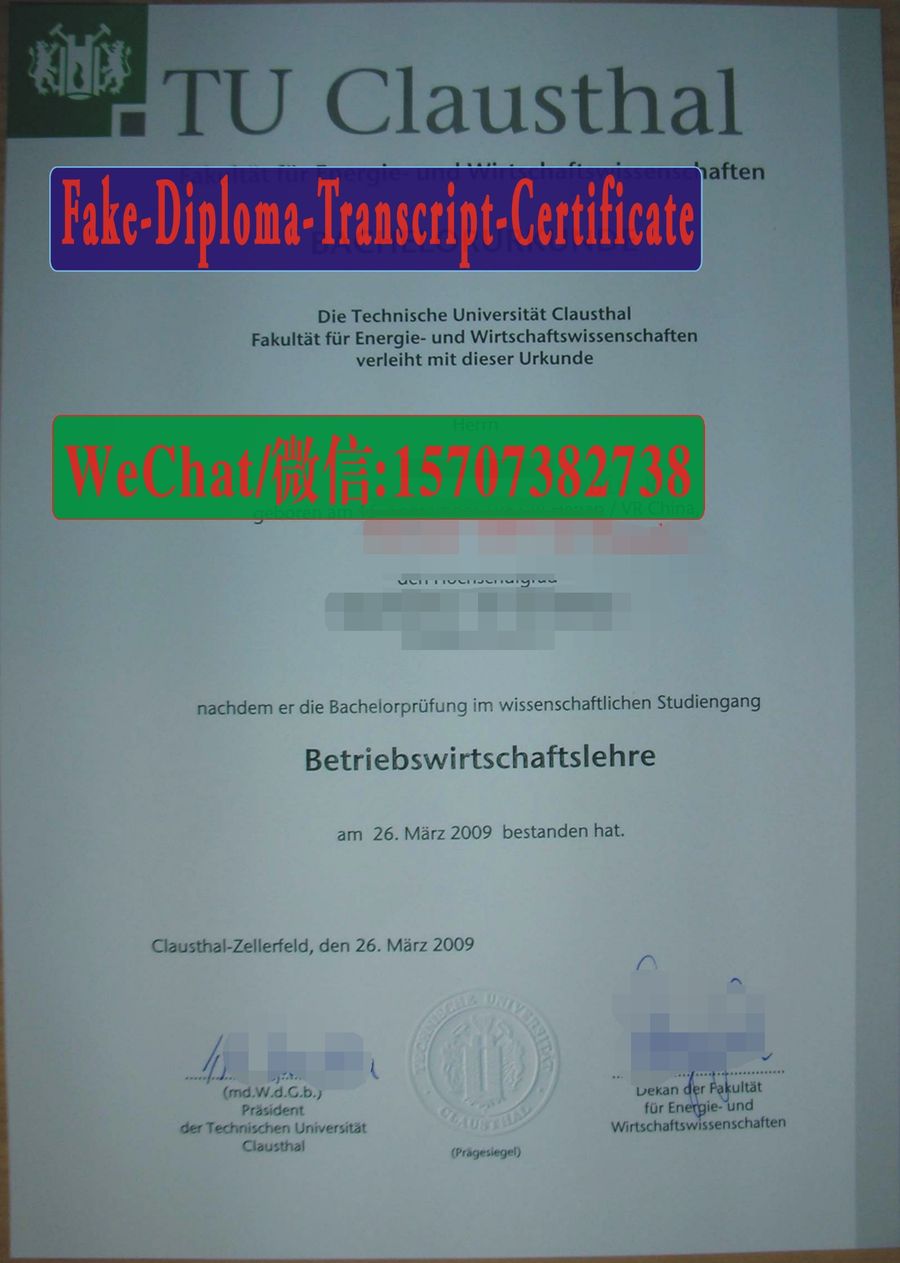 Order Fakes TU Clausthal Diploma