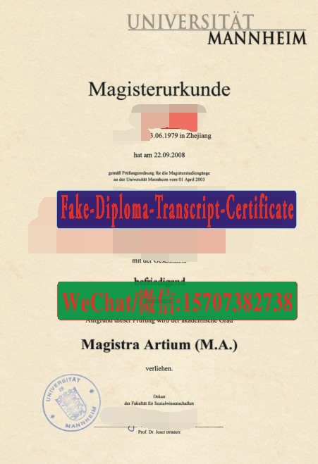 Order Fakes Universitat Mannheim Diploma