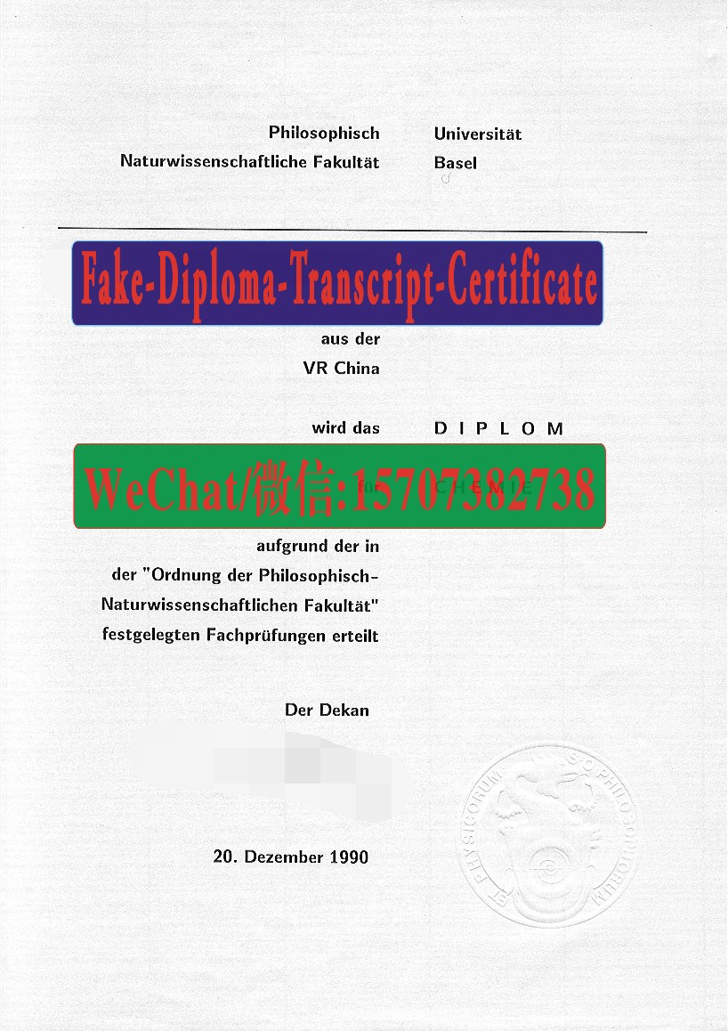 Order Fakes University of Basel Diploma