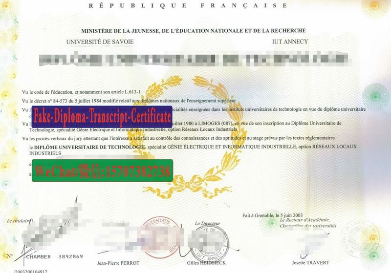 Replica Fake Savoy University University Institute of Technology Diploma