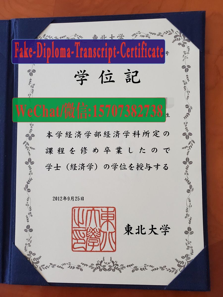 Tohoku University Diploma Certificate