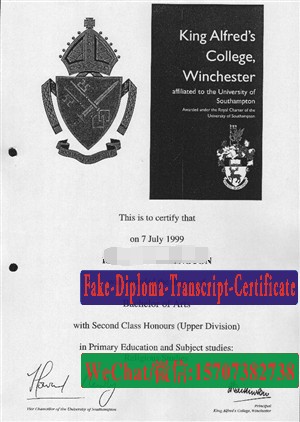 Where to order fake King Alfreds College winchester Diploma