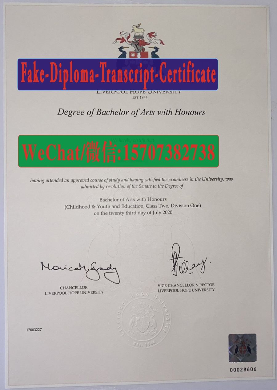 Where to order fake Liverpool Hope University Diploma