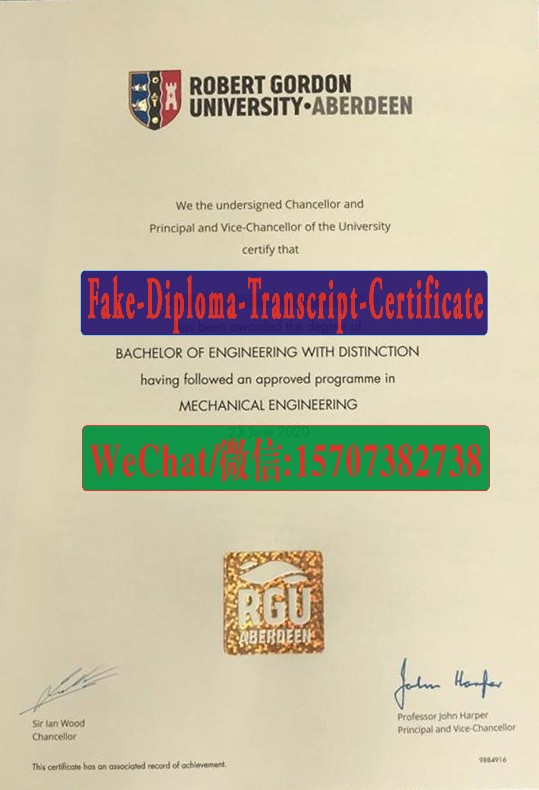 Where to order fake Robert Gordon University Diploma